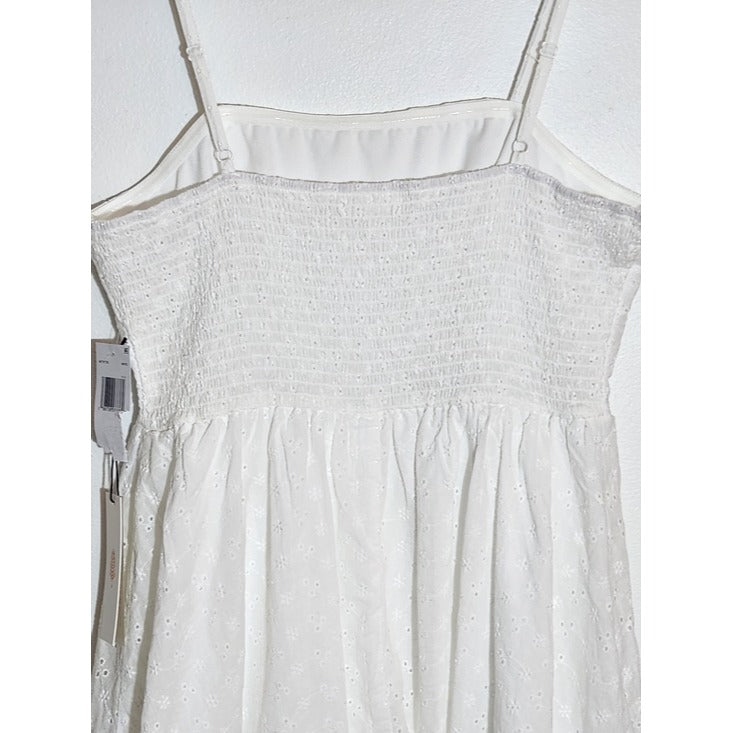 June & Hudson White Bubble Skirt Mini Dress Size XL NWT