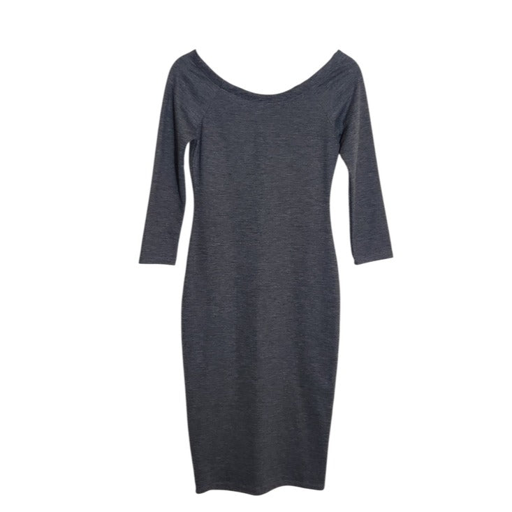 Zara Charcoal Gray Bodycon Dress Size Medium NWOT