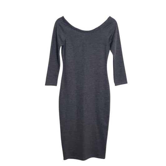 Zara Charcoal Gray Bodycon Dress Size Medium NWOT