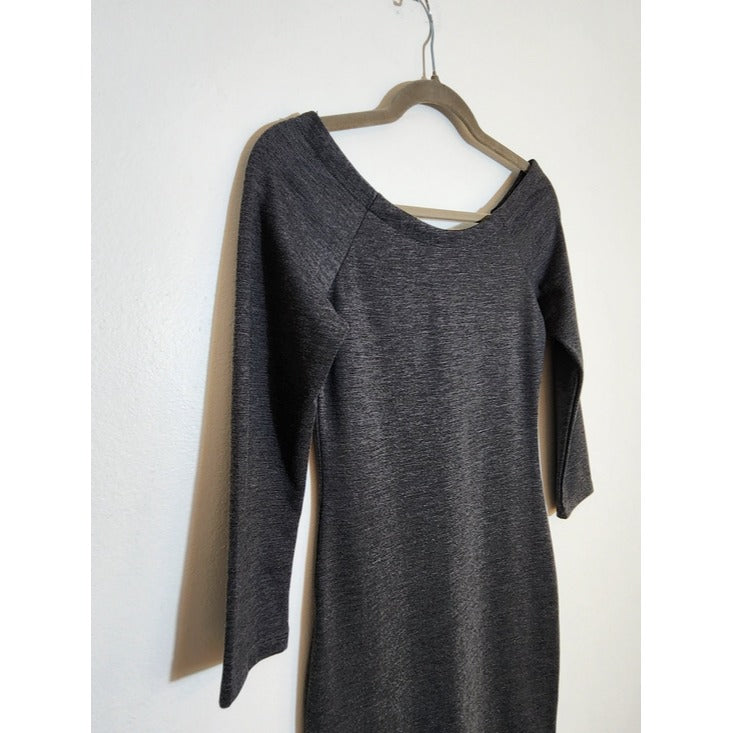 Zara Charcoal Gray Bodycon Dress Size Medium NWOT