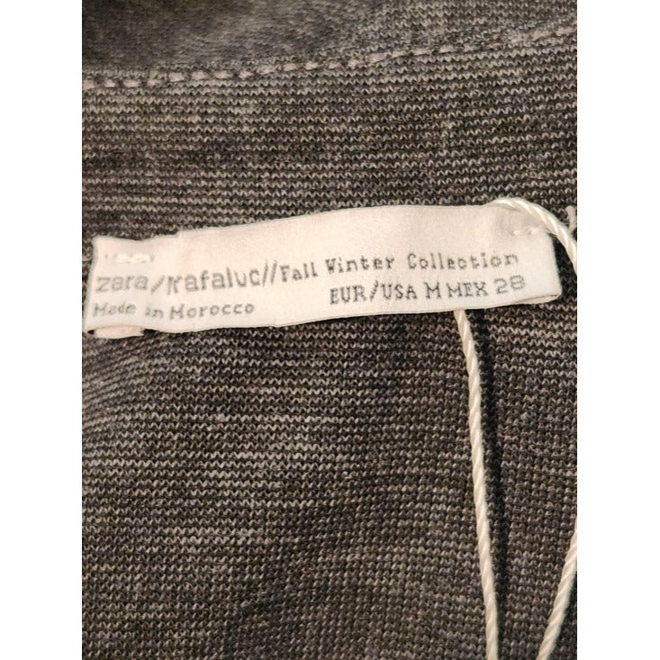 Zara Charcoal Gray Bodycon Dress Size Medium NWOT