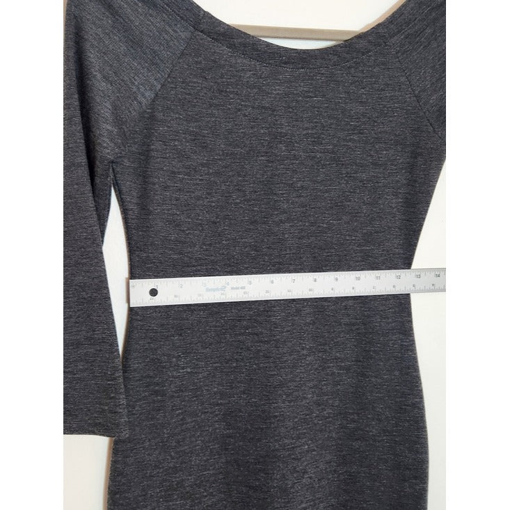 Zara Charcoal Gray Bodycon Dress Size Medium NWOT