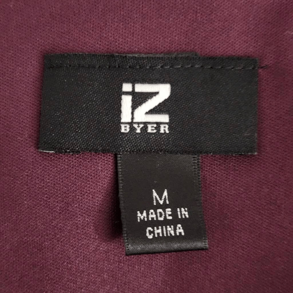 IZ Byer Burgundy Floral Dress Size Medium Oxblood Wedding Guest Dress