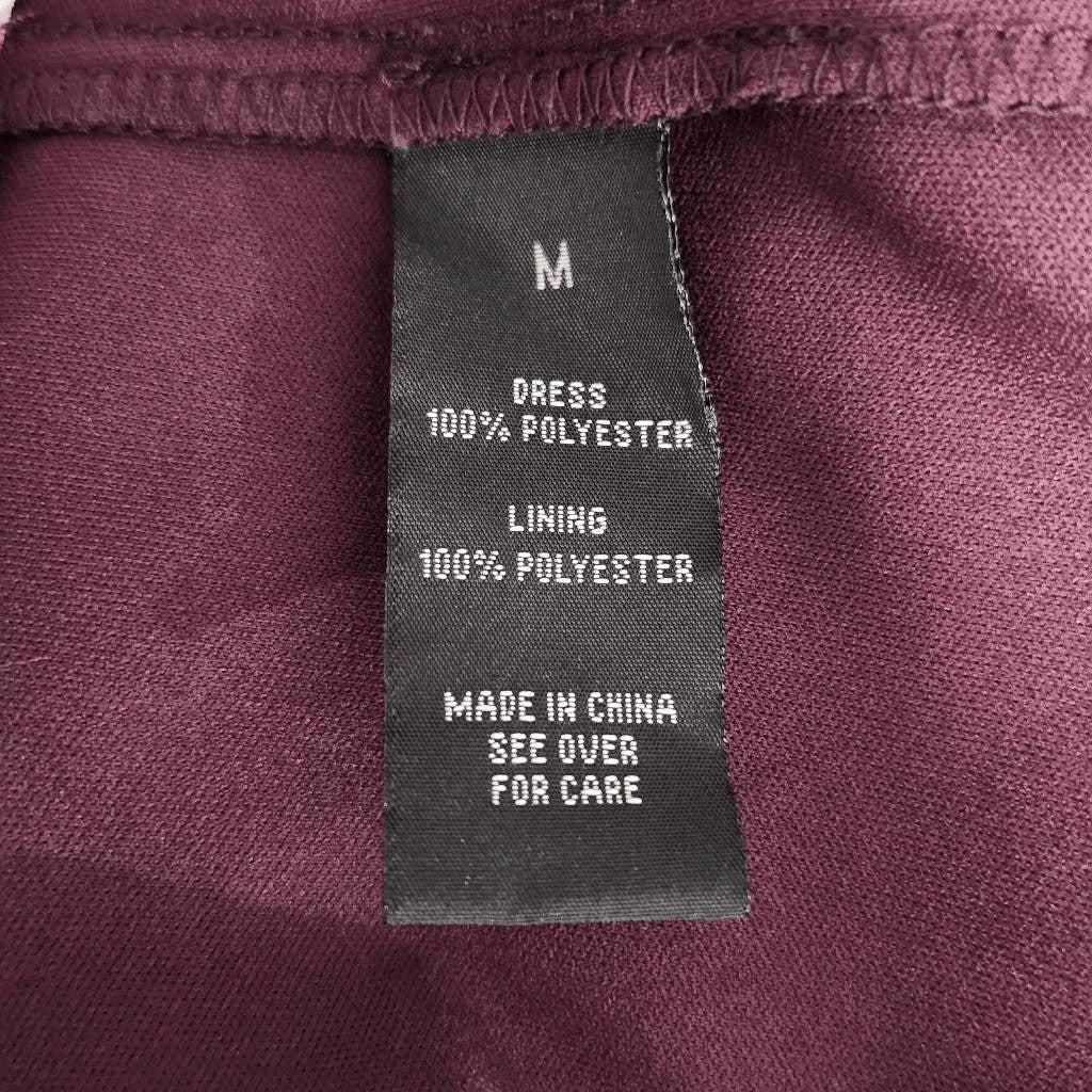 IZ Byer Burgundy Floral Dress Size Medium Oxblood Wedding Guest Dress