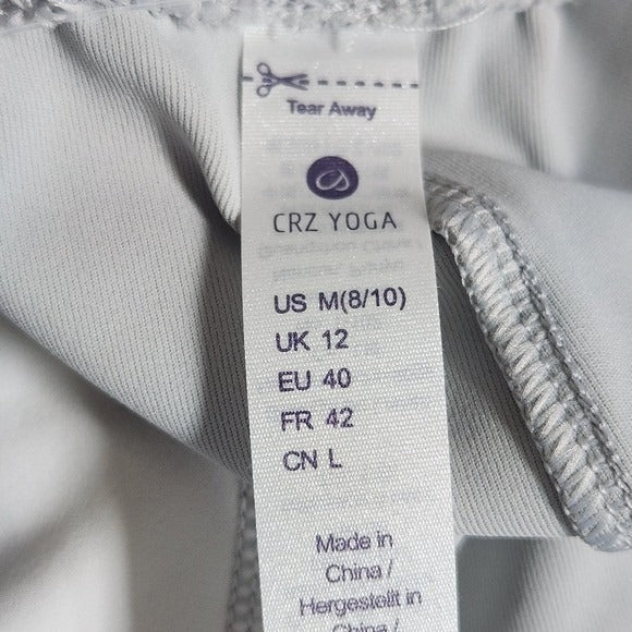 CRZ Yoga Gray Pull-on Ankle Pants NWT Size Medium 8-10 Gray Yoga Pants
