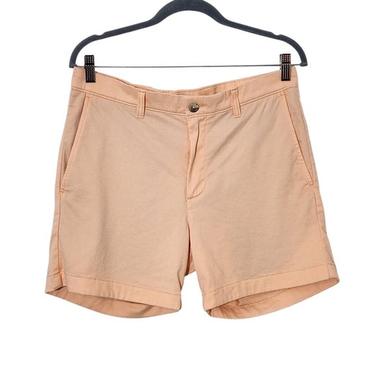 Roundtree & Yorke Peach Chino Shorts Size 32 Men's Preppy Peach Shorts