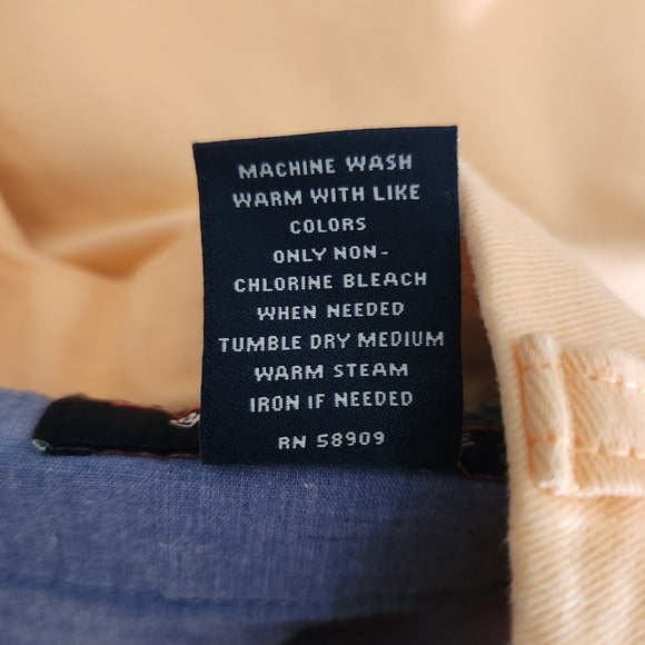 Roundtree & Yorke Peach Chino Shorts Size 32 Men's Preppy Peach Shorts