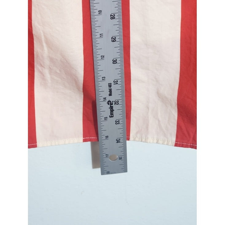 Avara Red and Cream Stripe Midi Skirt Size 6