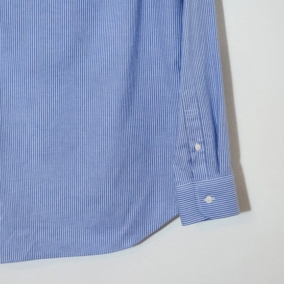 J. Crew Blue Striped Button Down Dress Shirt Size Medium 15-15.5 Preppy Shirt