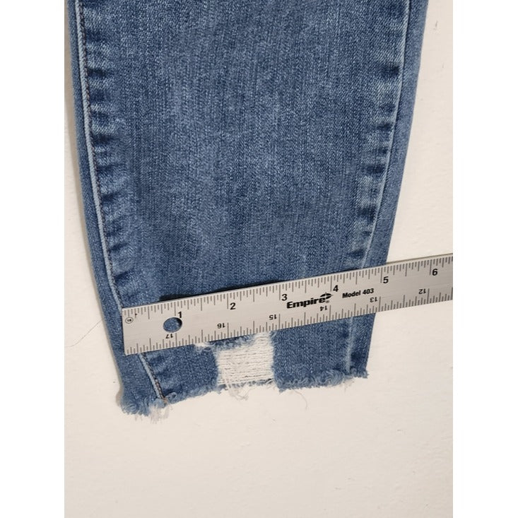 PAIGE Verdugo Ankle Distressed Jeans Raw Hem Size 29