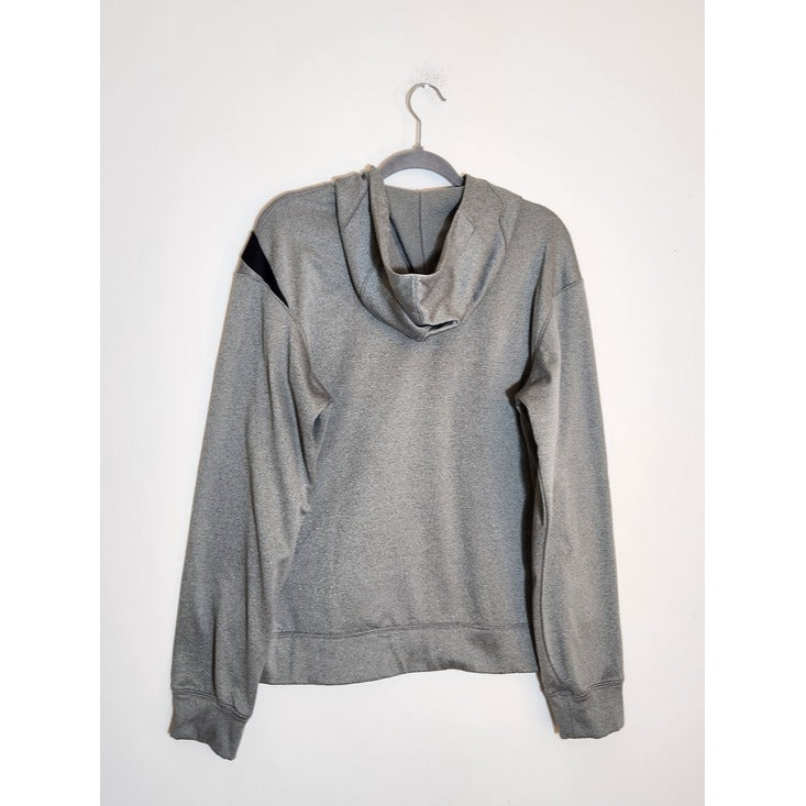 Nike Gray Hoodie with Black Swoosh Accent Size Medium