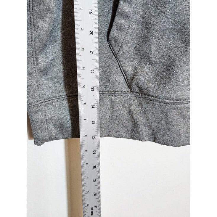 Nike Gray Hoodie with Black Swoosh Accent Size Medium