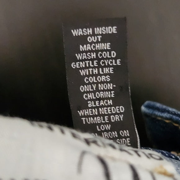 INC International Concepts Distressed Bootcut Jeans Size 8