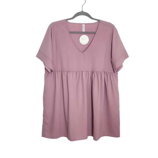 Zenana Pink Oversized Babydoll Top Size Medium NWOT