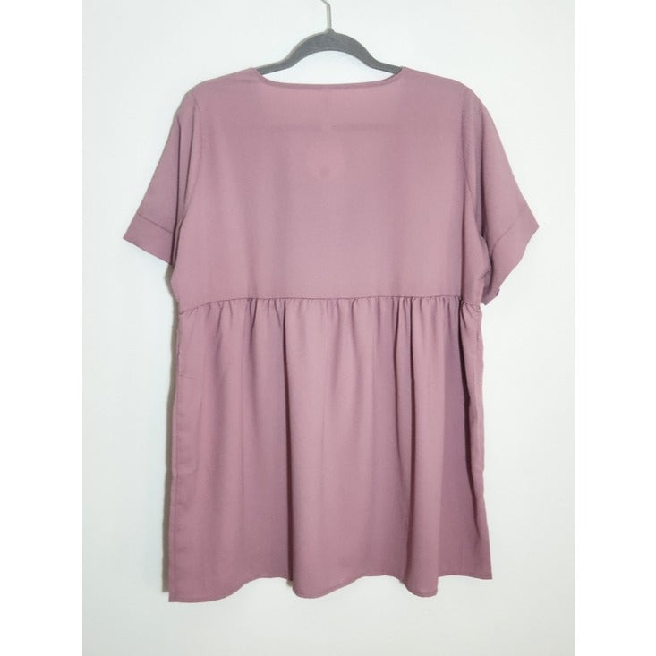 Zenana Pink Oversized Babydoll Top Size Medium NWOT