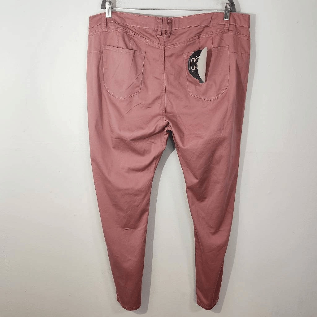 Kurvy Kreamy Pink Skinny Pants NWT Size 22 Plus Size Pink Pants