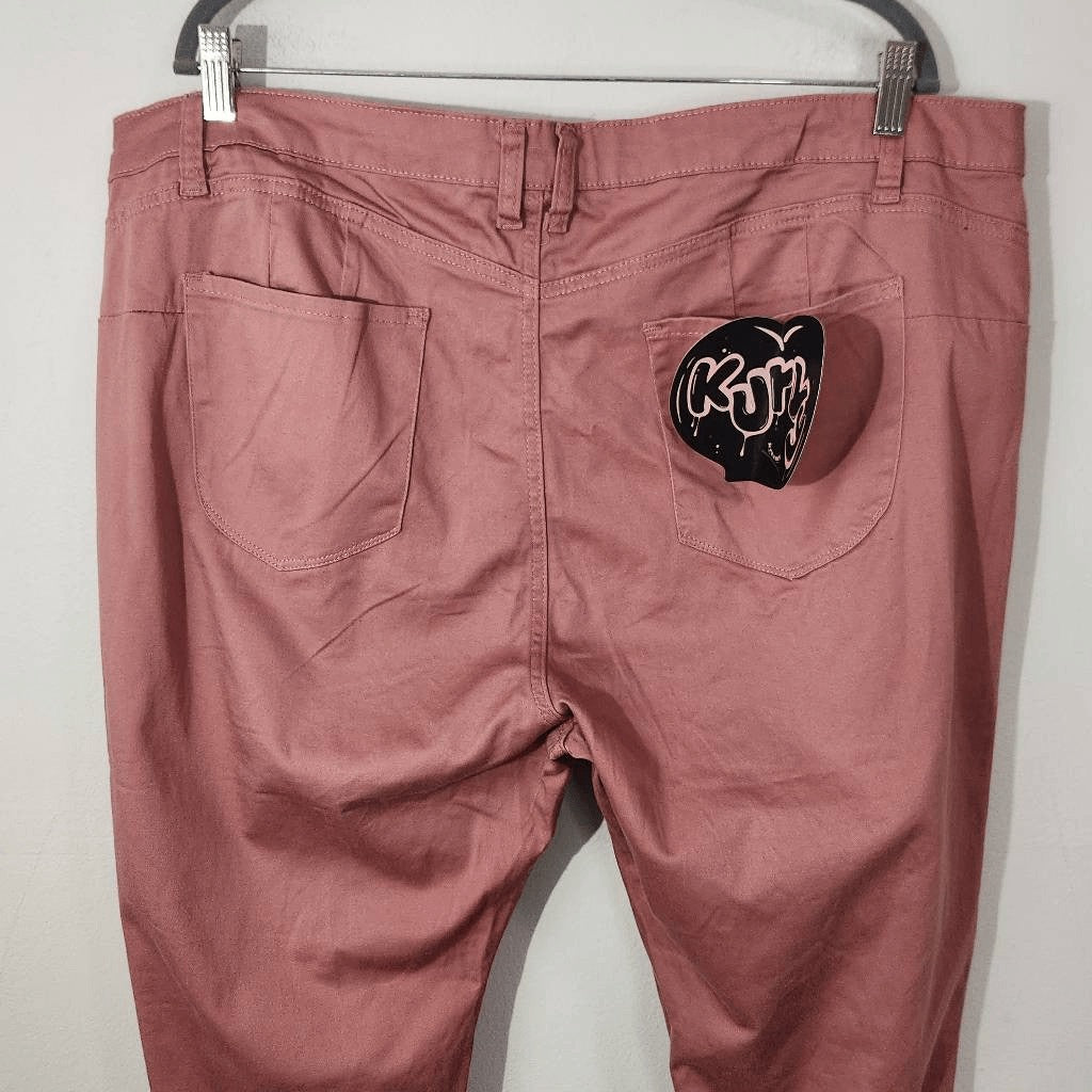 Kurvy Kreamy Pink Skinny Pants NWT Size 22 Plus Size Pink Pants