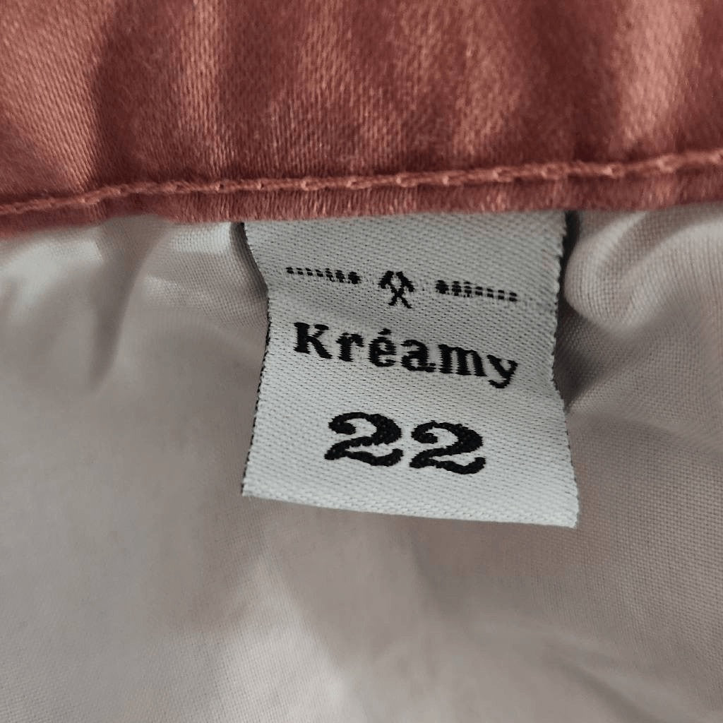 Kurvy Kreamy Pink Skinny Pants NWT Size 22 Plus Size Pink Pants