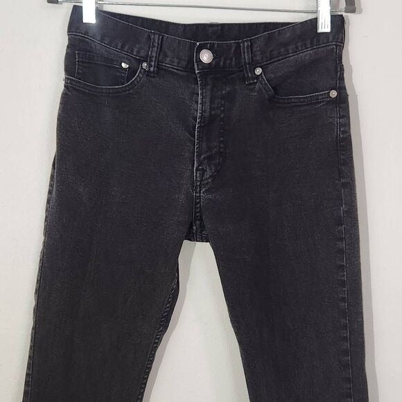 &Denim Men's Black Slim Fit Denim Size 30X32 Black Skinny Jeans