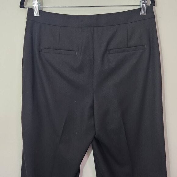Brooks Brothers Black Wide Leg Pants Size 6 Black Cropped Pants