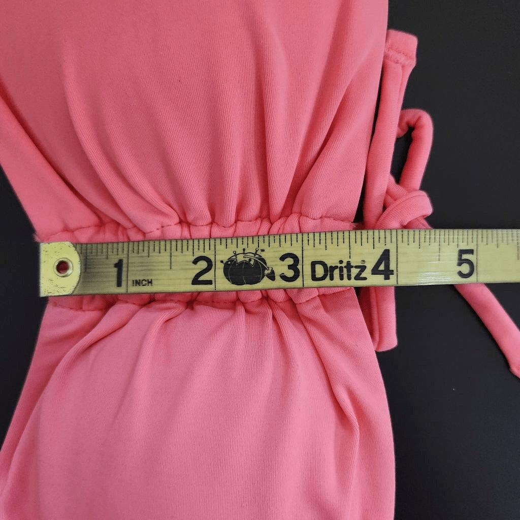 Aerie Pink Bikini Top NWT Size Small Gathered Bandeau Bikini Top