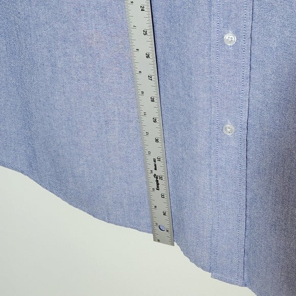 Kings Court Blue Button Down Shirt Size 19 Tall (Approx. 3X)