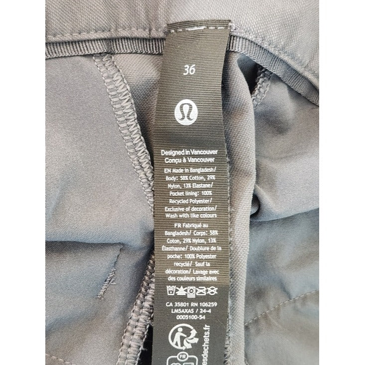 Lululemon Gray Straight Leg Chino Pants Size 36