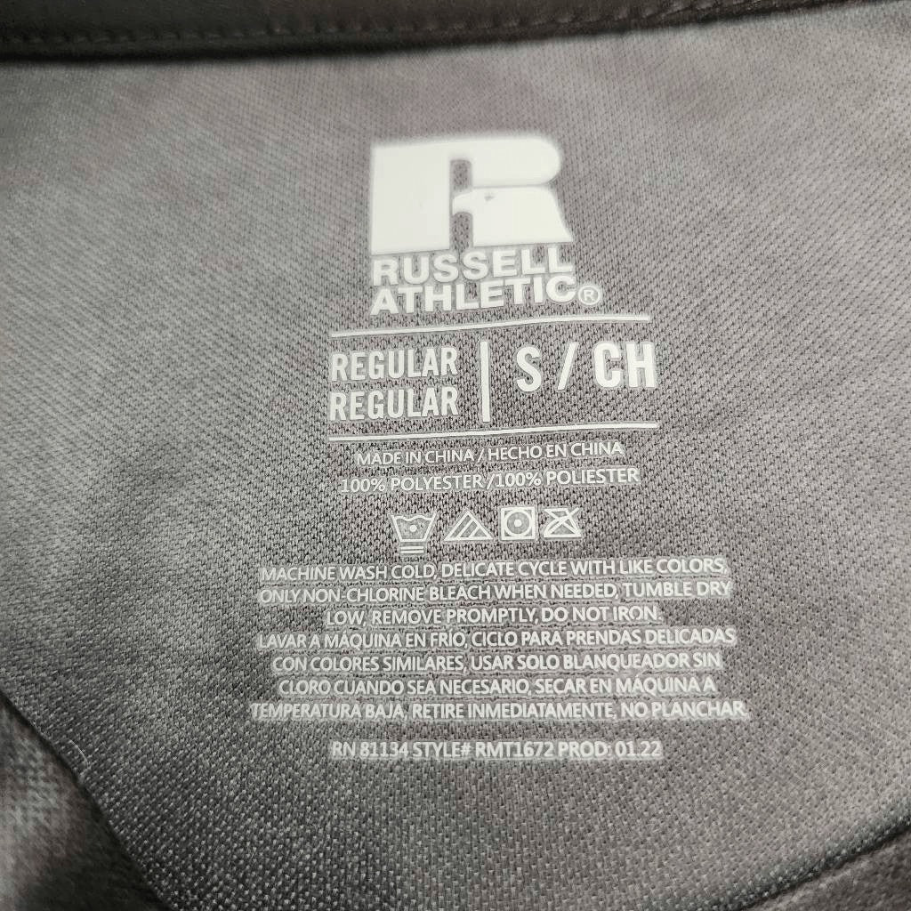 Russell Athletic Black and Gray Tee NWT Size Small Athletic Performance Shirt