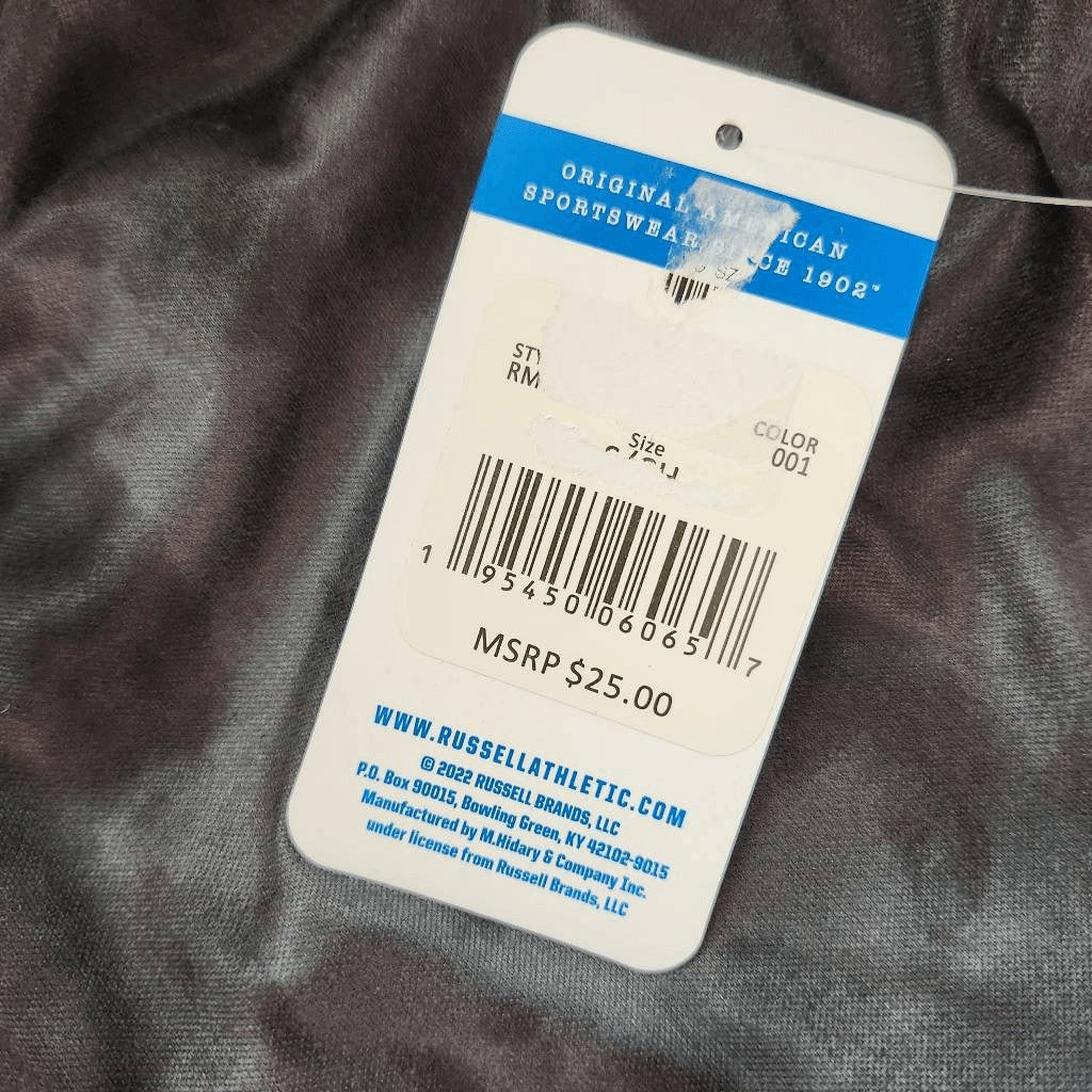 Russell Athletic Black and Gray Tee NWT Size Small Athletic Performance Shirt