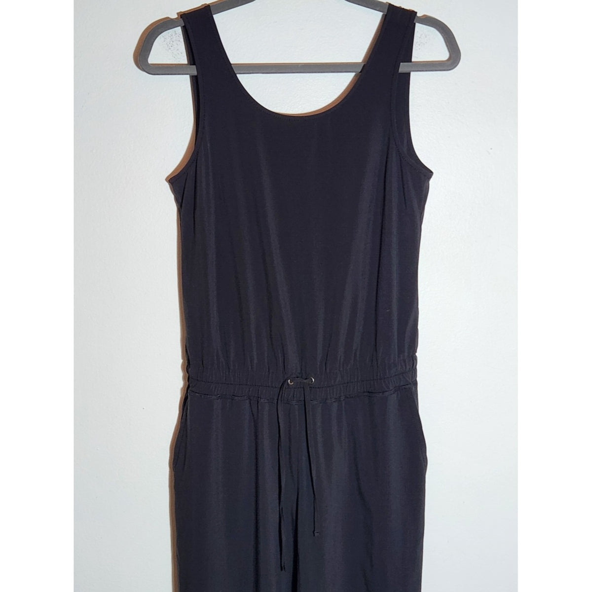 Athleta Black Sleeveless Jogger Jumpsuit with Crossover Back Size 2
