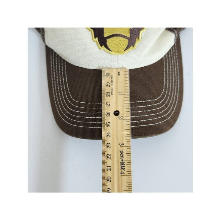 Howler Bros Mens Brown and Cream Monkey Patch Trucker Hat One Size