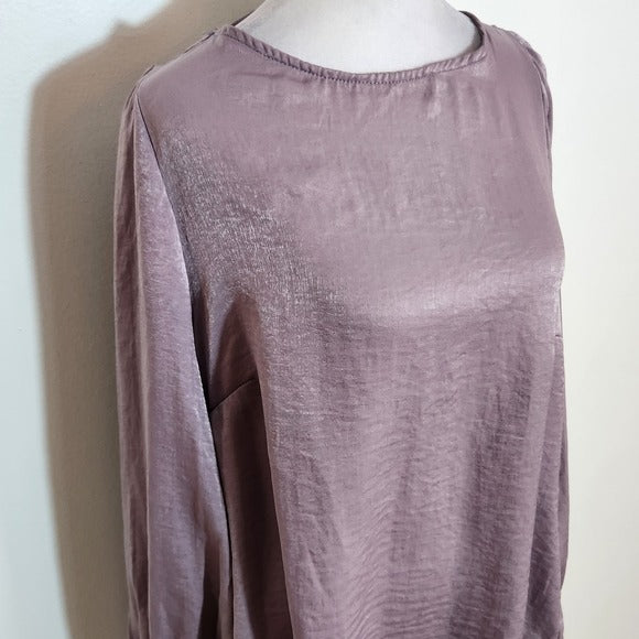 Peach Love California Light Purple Balloon Sleeve Blouse Size Large