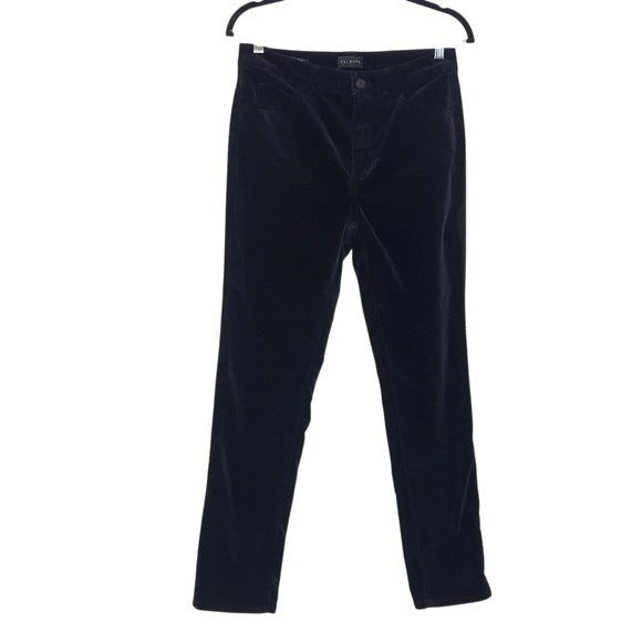 Talbots Black Velvet Pants Size 2 Petite Black Velveteen Straight Leg Pant