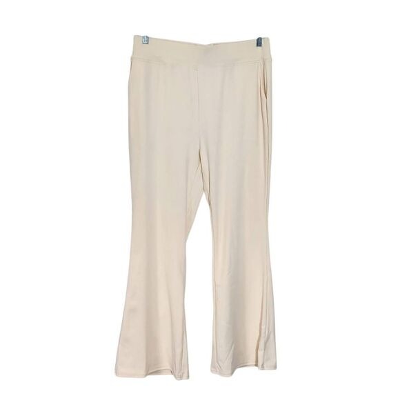 Cream Pull-on Stretchy Yoga Pants Size 2XL Cream Yoga Pants
