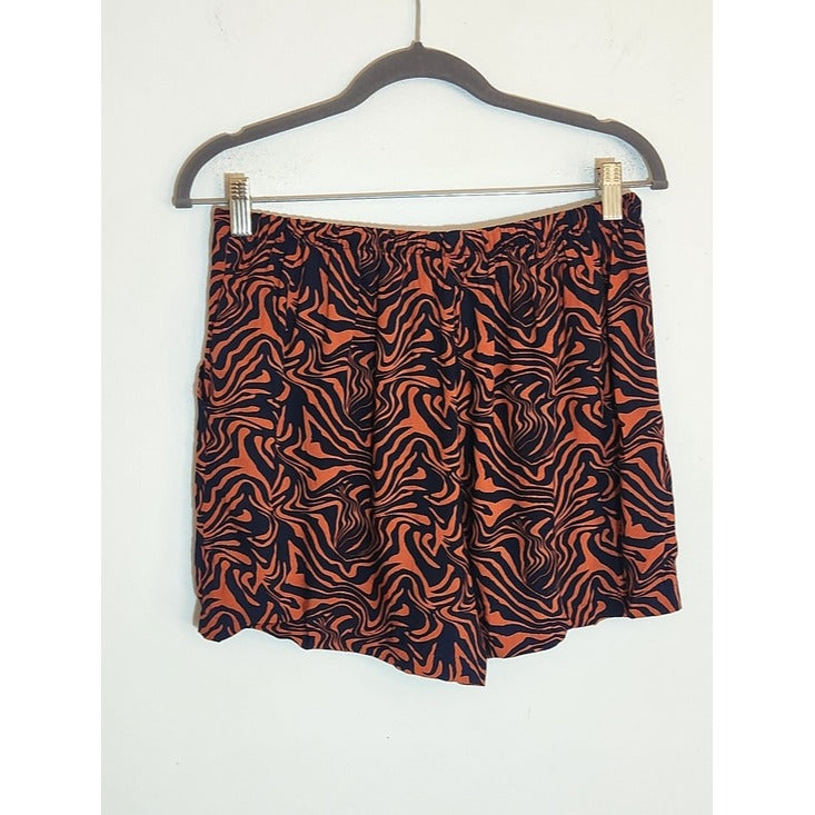 Serra Terra Cotta and Navy Boho Print Shorts Size Small NWT