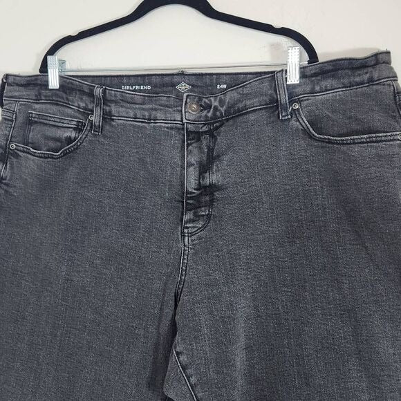 St. John's Bay Black Girlfriend Straight Leg Jeans Size 24