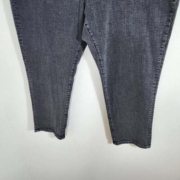 St. John's Bay Black Girlfriend Straight Leg Jeans Size 24