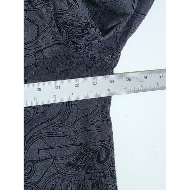 Bamboo Traders Black Paisley Trucker Jacket Size 2X Vintage Y2K